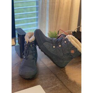 Columbia Womens Blue warm Omni Tech Boots Booties Size 9.5